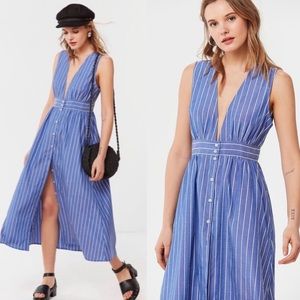Urban Outfitters Small Chambray with Stripes Style Dress